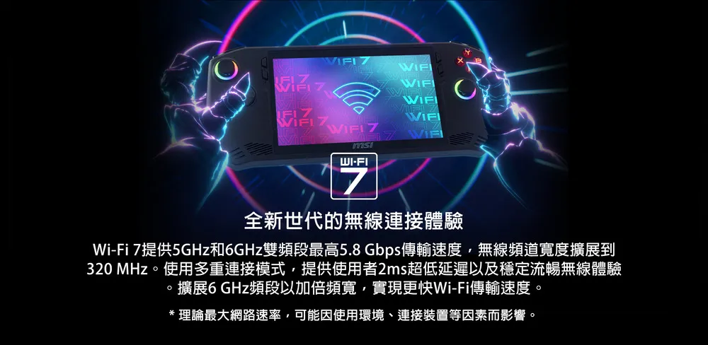 MSI 微星 A1M Intel Core Ultra 7/Intel Arc/1TB SSD 高規格電競掌機