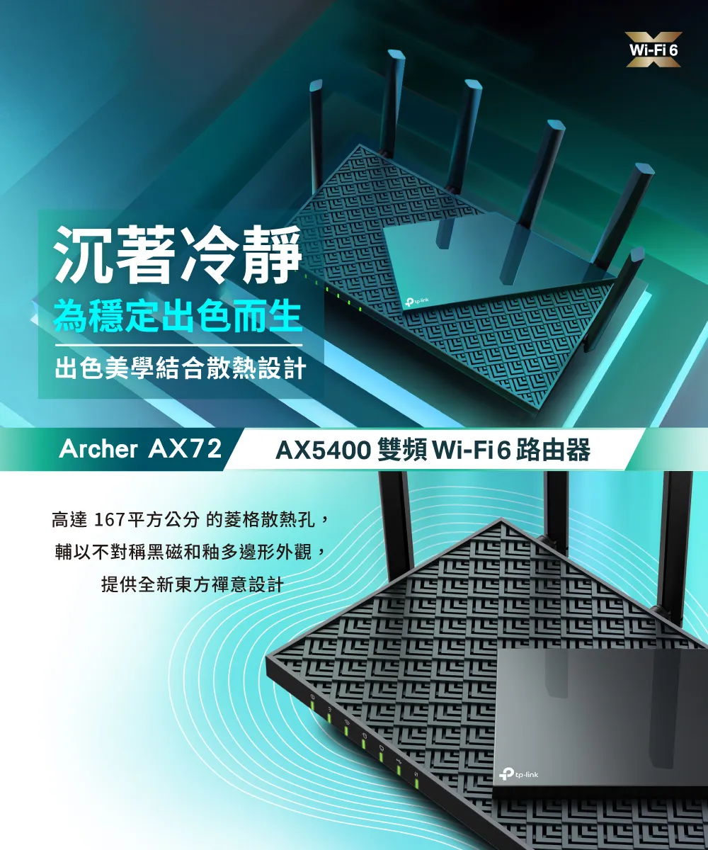 TP-Link Archer AX72 AX5400 雙頻 Wi-Fi 6 路由器 / 分享器
