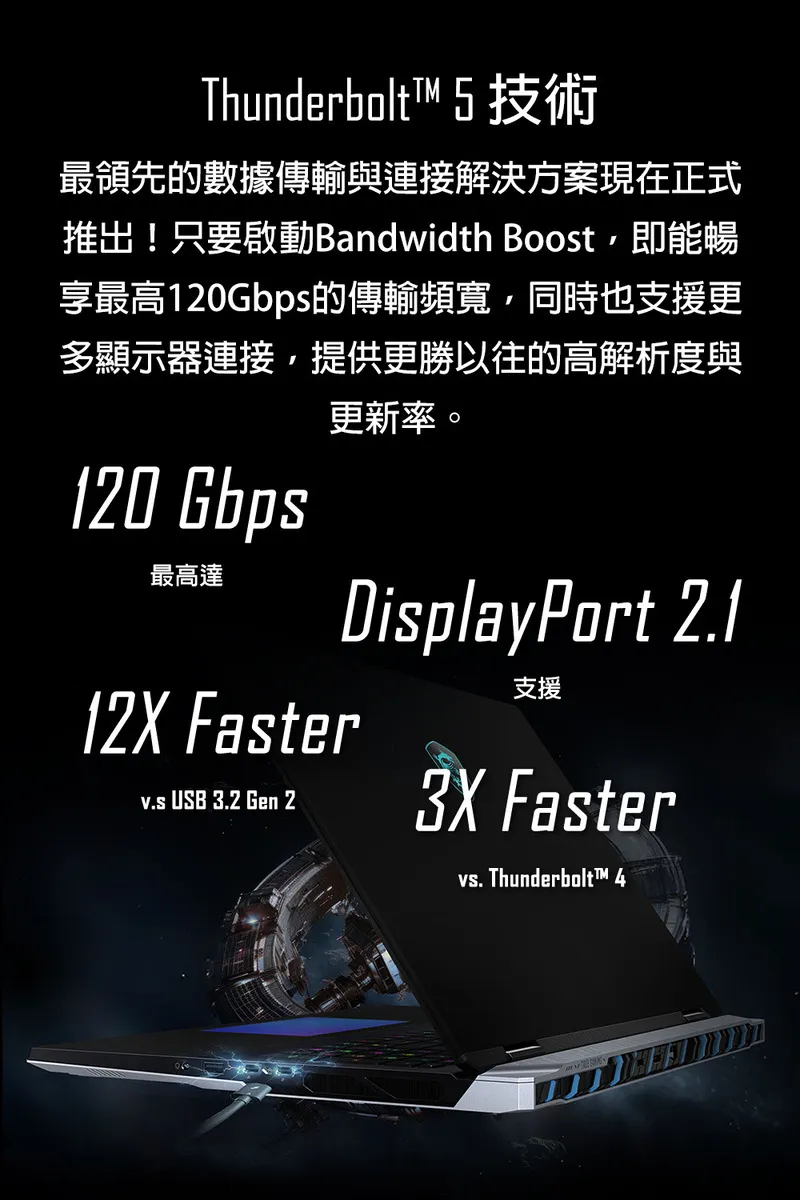 MSI 微星 Titan 18 HX AI Ultra 9泰坦神級處理器/RTX 5090 24G夢幻級顯示卡晶片 泰坦神電競筆電