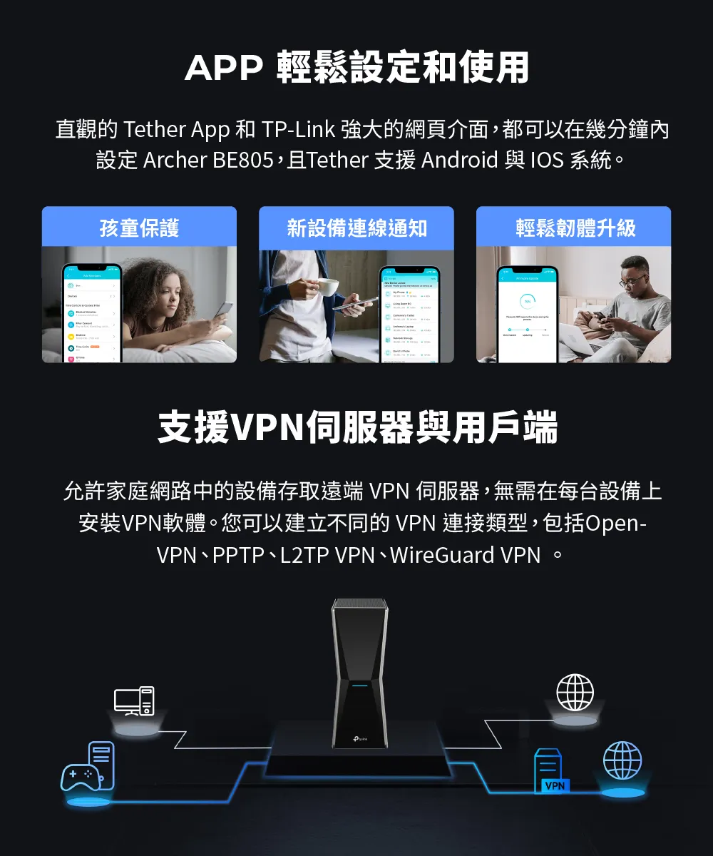TP-Link Archer BE805 BE19000 三頻 Wi-Fi 7 路由器