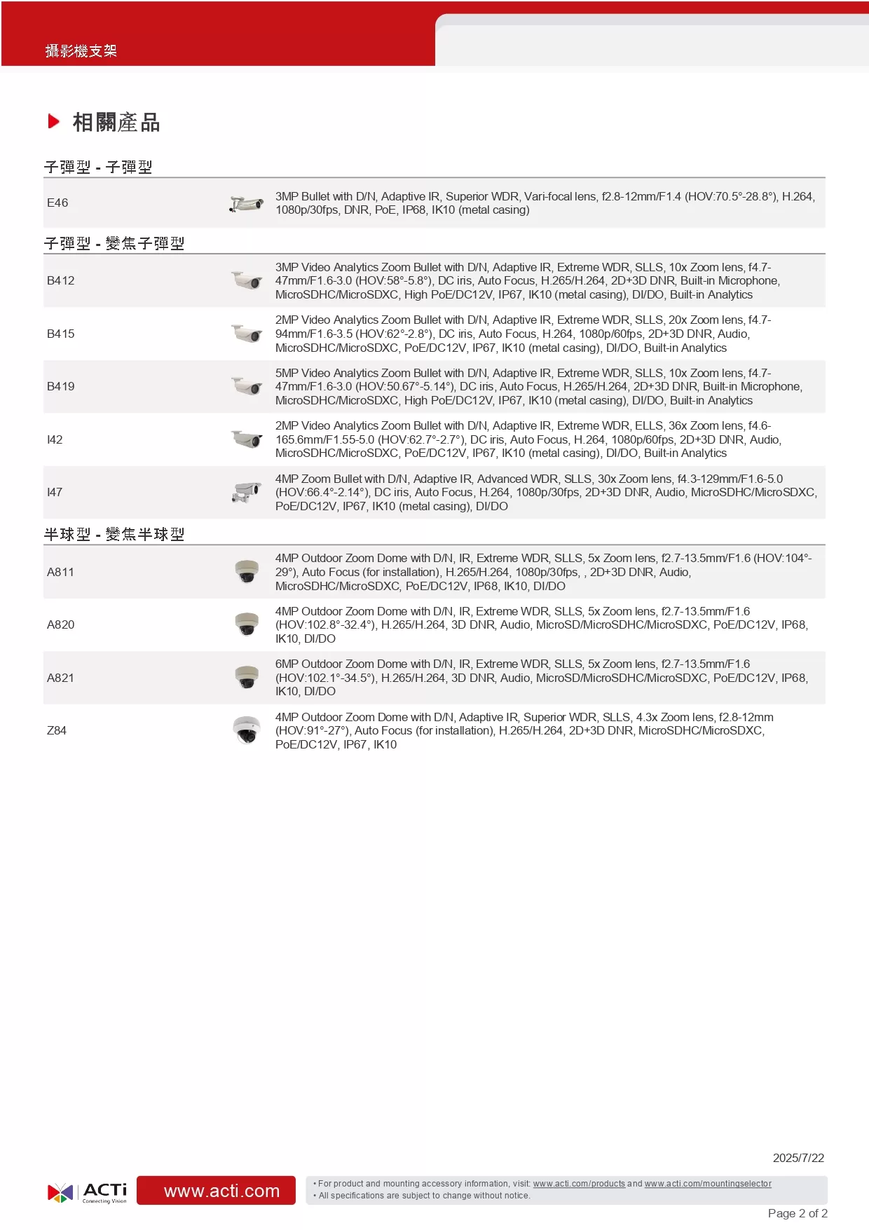 ACTi 建騰創達科技 監控攝影機支架PMAX-0505,實際價格以報價為主,U52190016,ACTi建騰創達科技監控攝影機支架PMAX-0505,原廠保固,大量採購歡迎洽詢
