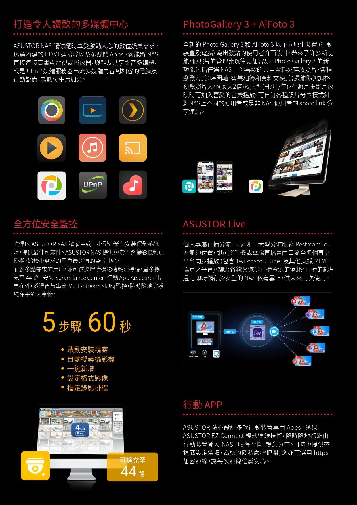 ASUSTOR 華芸 FS6706T 6Bay SSD NAS網路儲存伺服器,U52330004,ASUSTOR華芸FS6706T6BaySSDNAS網路儲存伺服器,原廠保固,大量採購歡迎洽詢,品質保證