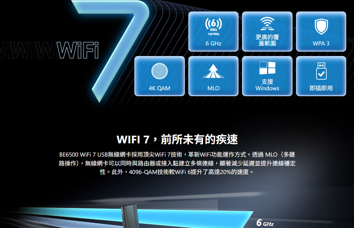 MSI 微星 BE6500 WiFi 7 USB Adapter,U52990007,MSI微星BE6500WiFi7USBAdapter,原廠保固,大量採購歡迎洽詢,品質保證