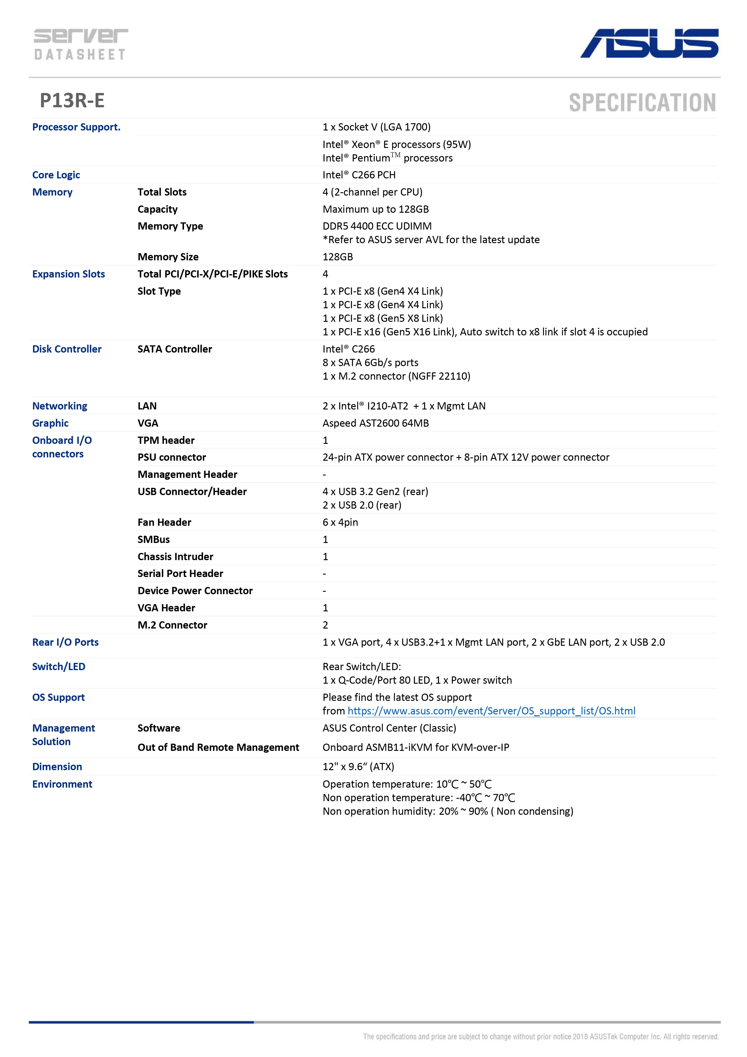 ASUS 華碩 P13R-E 伺服器主機板,實際價格以報價為主,P13R-E,ASUS華碩P13R-E伺服器主機板,原廠保固,大量採購歡迎洽詢