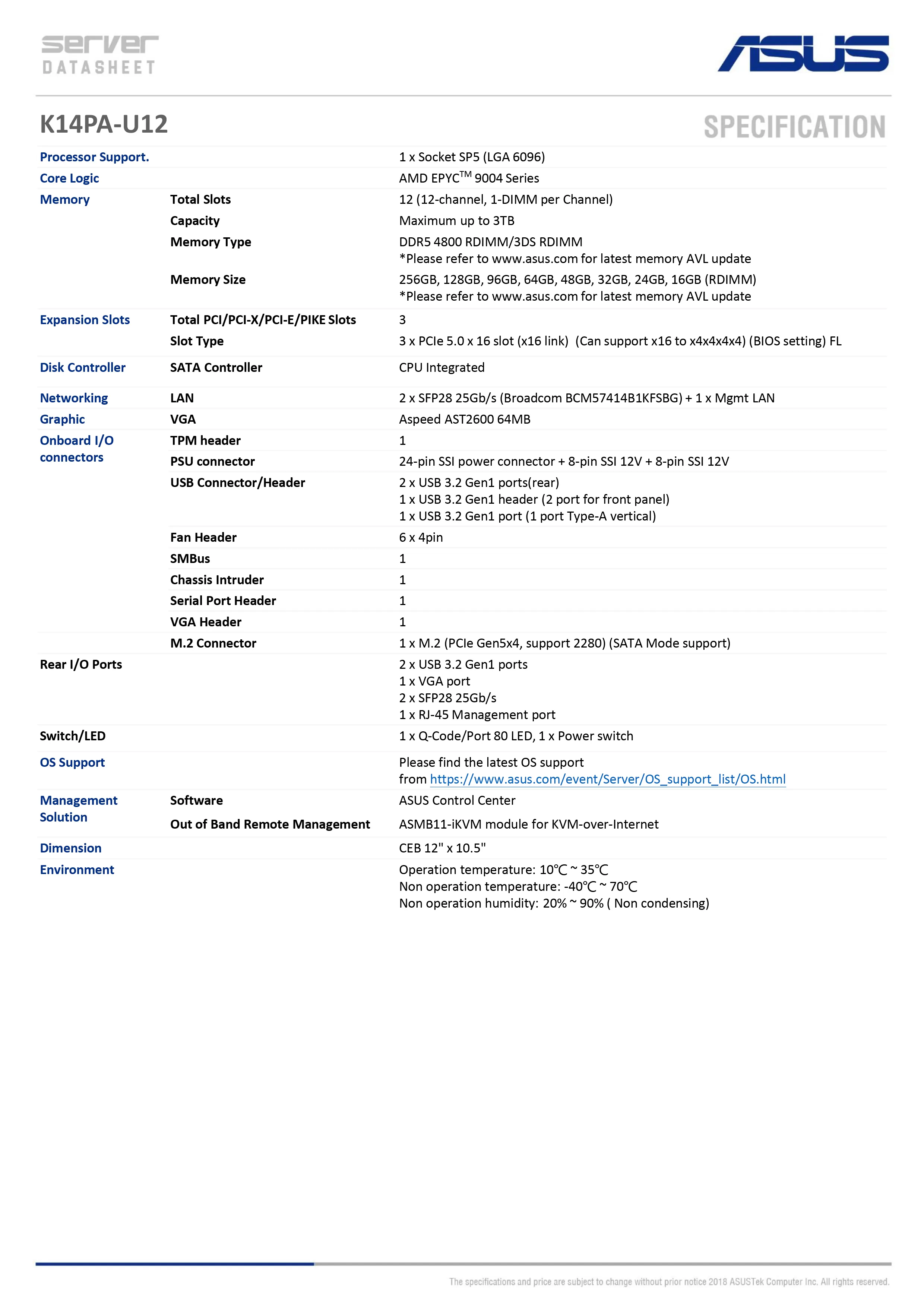 ASUS 華碩 K14PA-U12 伺服器主機板,實際價格以報價為主,K14PA-U12,ASUS華碩K14PA-U12伺服器主機板,原廠保固,大量採購歡迎洽詢