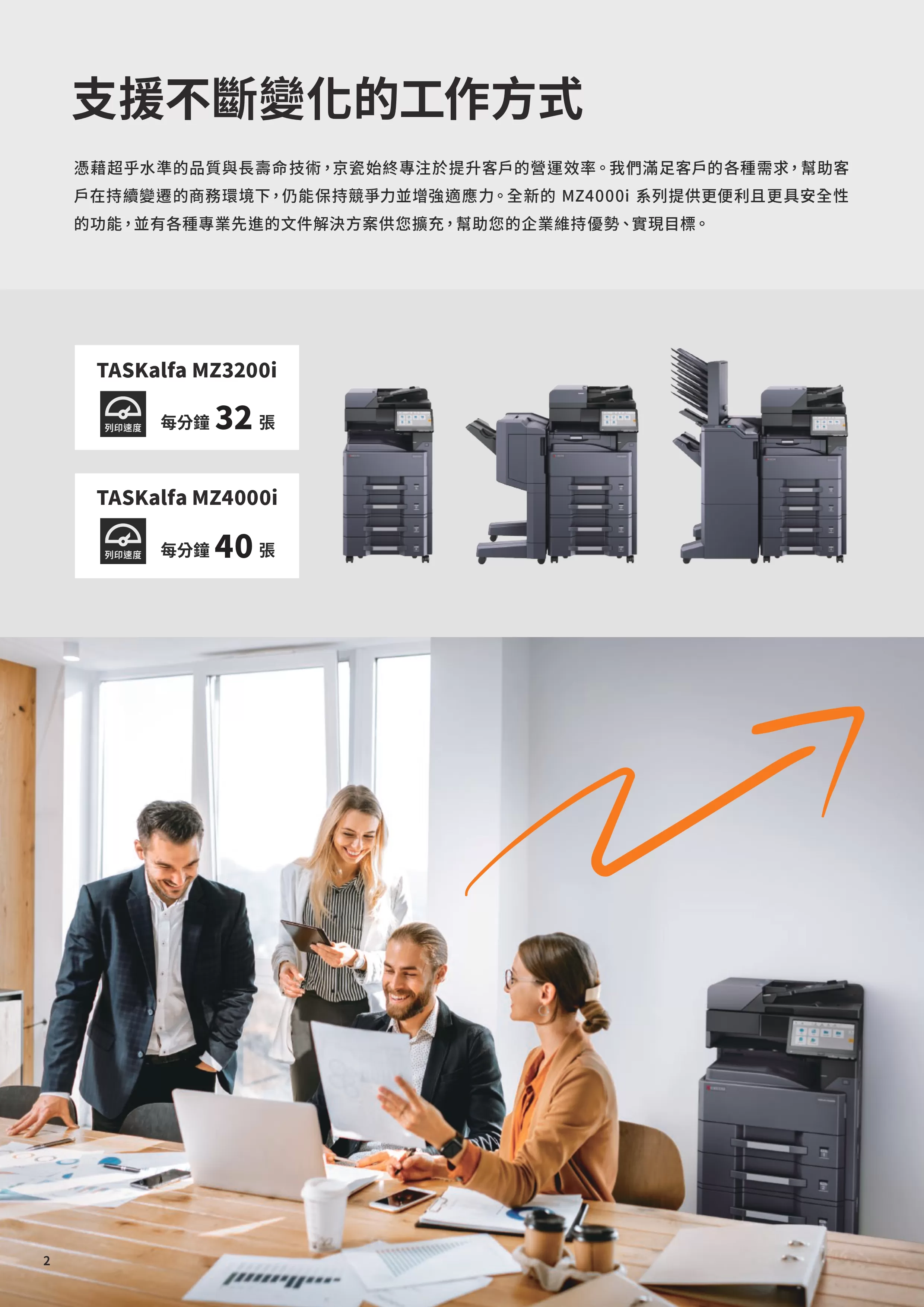 Kyocera 京瓷 TASKalfa MZ4000i 黑白多功能複合機