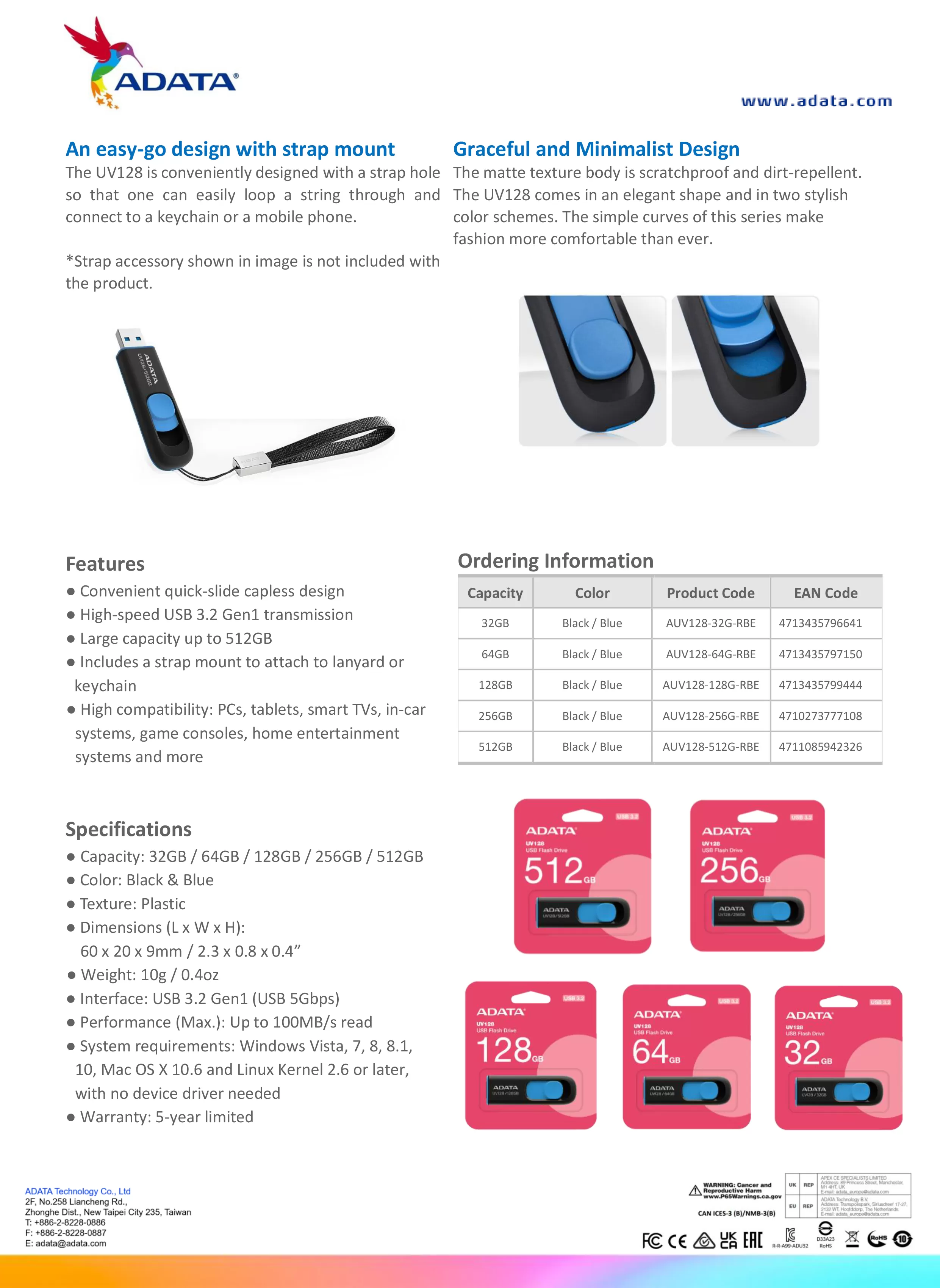 ADATA 威剛 UV128 USB 隨身碟