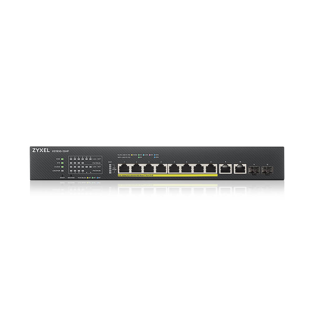 Zyxel 兆勤 XS1930-12HP 12埠 10G Multi-Gigabit Lite-L3 智慧型網管交換器,實際價格以報價為主,XS1930-12HP,Zyxel兆勤XS1930-12HP12埠10GMulti-GigabitLite-L3智慧型網管交換器,原廠保固,大量採購歡迎洽詢
