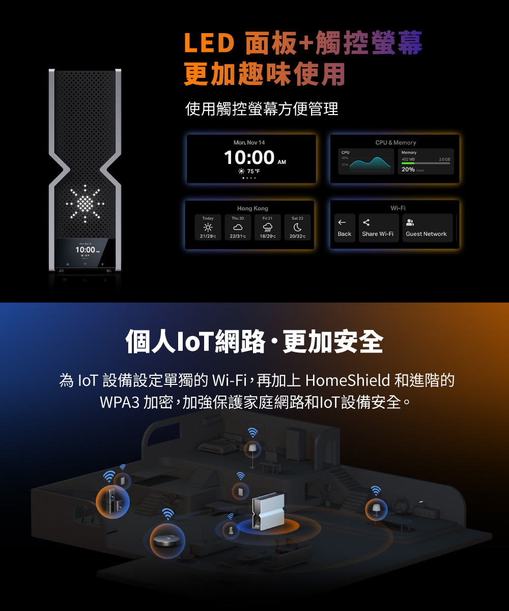 TP-Link Archer BE900 BE24000四頻Wi-Fi 7路由器