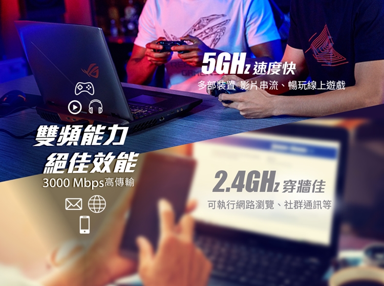 ASUS 華碩 RT-AX3000 雙頻Wi-Fi 6 無線路由器