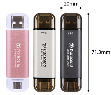 Transcend 創見 ESD310 行動固態硬碟 256GB 黑色