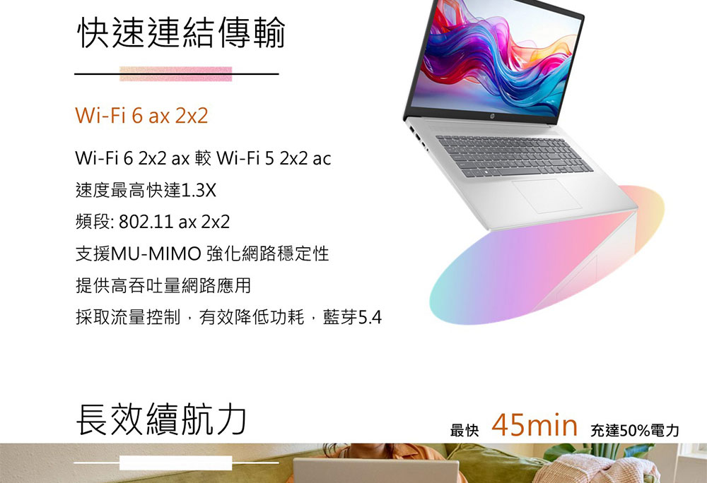 HP 17-cn3042TU星河銀 ( BH4K7PA )輕薄效能筆電