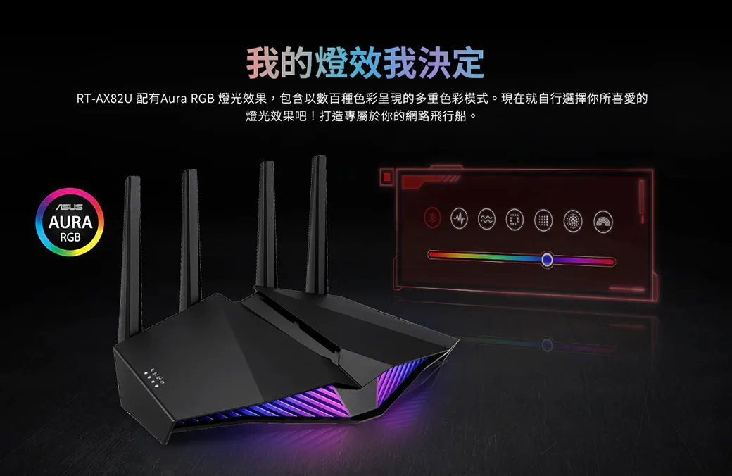 ASUS 華碩 RT-AX82U 雙頻Wi-Fi 6 無線路由器