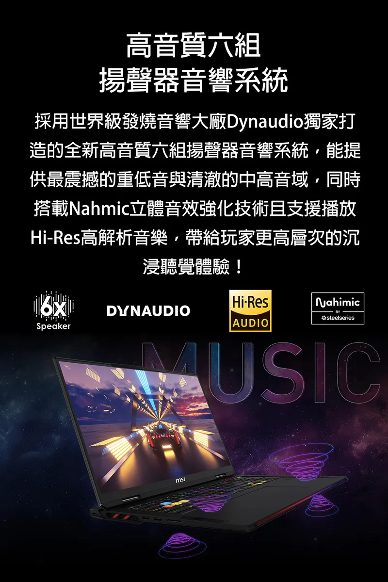 MSI 微星 Raider A18 HX AMD Ryzen 9處理器/RTX 5090夢幻顯示晶片 電競筆電