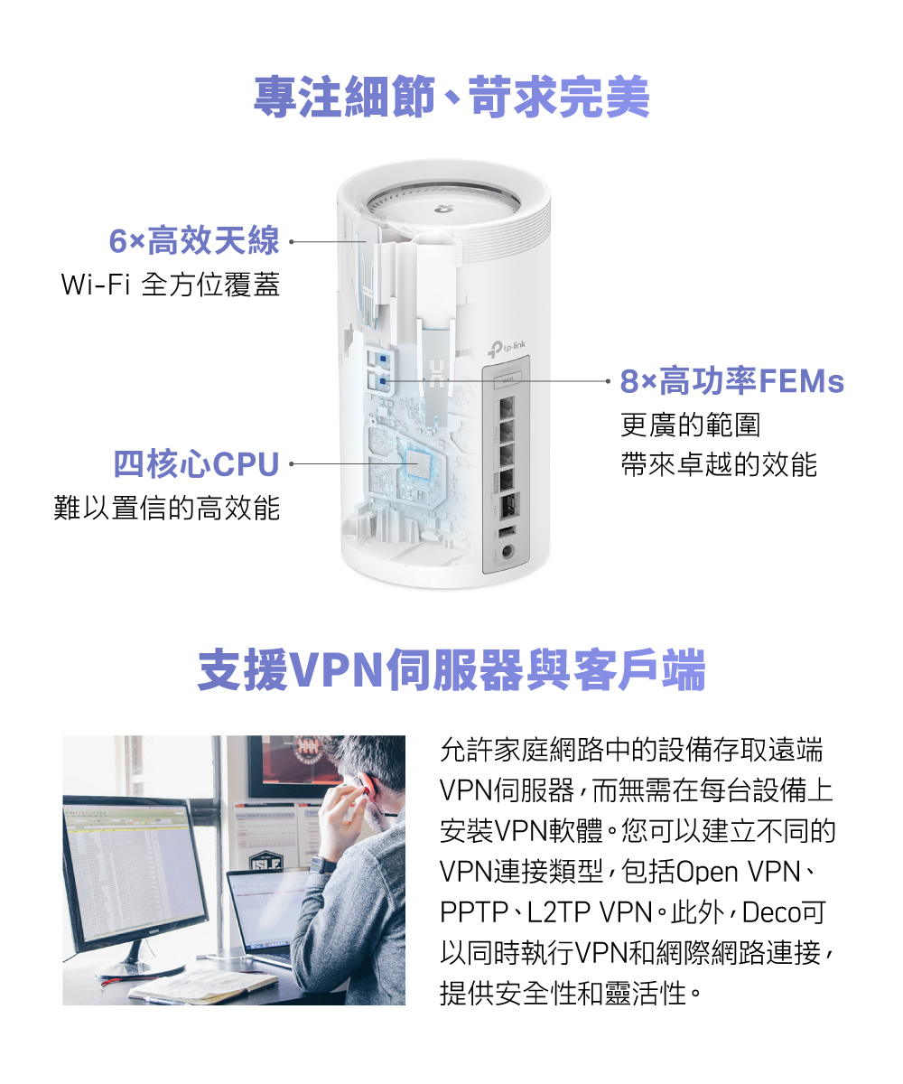 TP-Link Deco BE75 BE17000 完整家庭Mesh WiFi 7系統