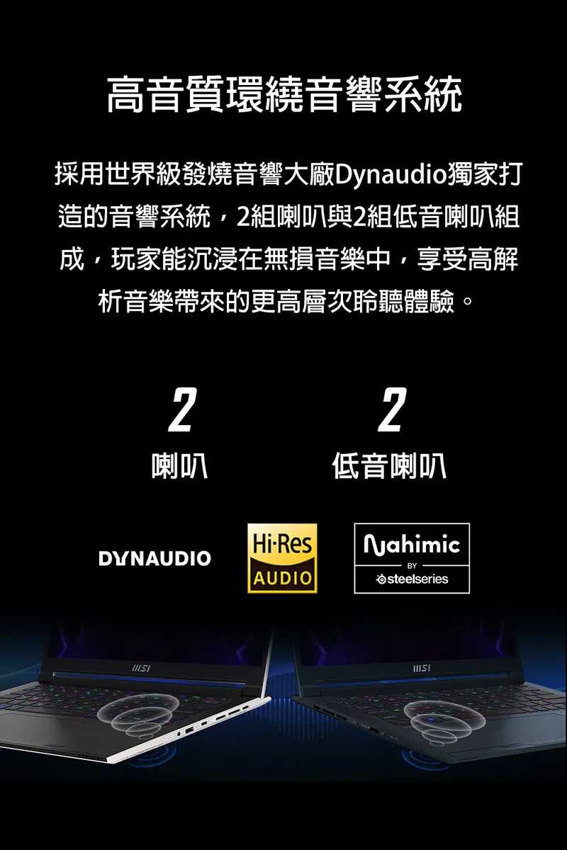 MSI 微星 Stealth 14 AI Studio A1VEG 白色 Ultra7神速處理器 / RTX4050 GDDR6 6G頂級顯示卡 電競筆電