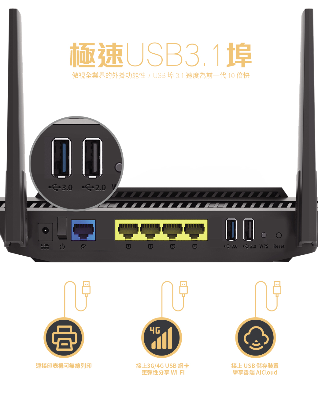 ASUS 華碩 RT-AX56U 雙頻Wi-Fi 6 無線路由器