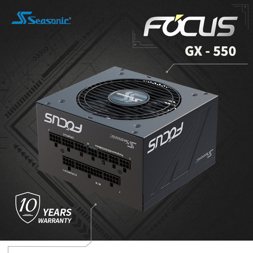 SeaSonic 海韻 FOCUS 550W 金牌 全模組 電源供應器