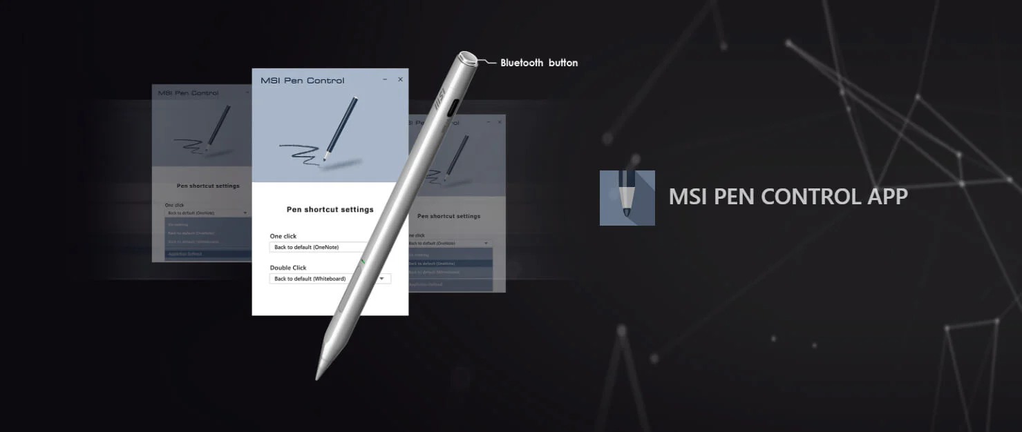MSI Pen 2 觸控筆 灰色 | 4096級壓力感應 / 支援 MPP 2.6 / 替換筆尖