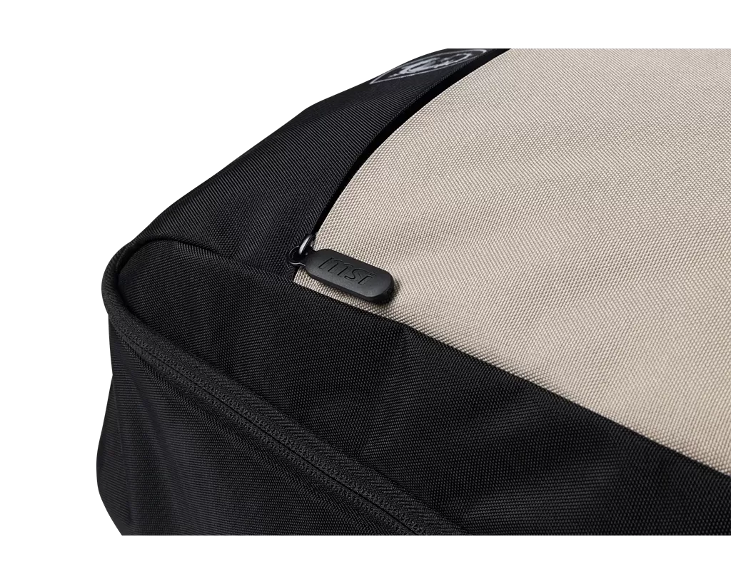 MSI 微星 Essential Backpack II 16吋筆電後背包 (全新二代羊駝撞色版)｜多功能收納 / 防潑水設計 / 黑灰簡約風