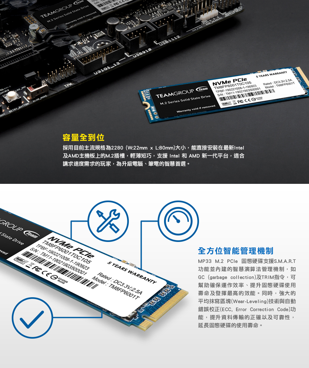 TEAM十銓 MP33 256G M.2 PCI-E SSD ( TM8FP6256G0C101 )內接固態式硬碟,U52390012,TEAM十銓MP33256GM.2PCI-ESSD(TM8FP6256G0C101)內接固態式硬碟,原廠保固,大量採購歡迎洽詢,品質保證