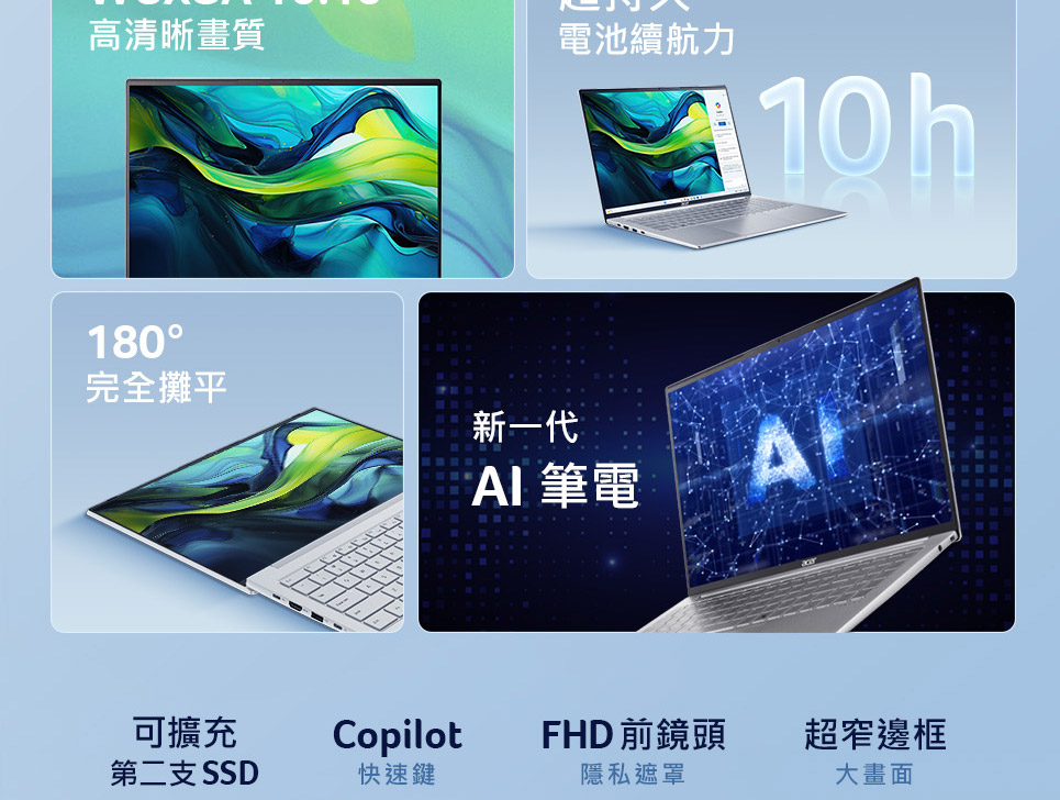 ACER Swift Lite系列:SFL16-51M-5184(銀) ( UN.J8NTA.001 )輕薄AI筆電( UN.J8NTA.001 ),U52430030,ACERSwiftLite系列:SFL16-51M-5184(銀)(UN.J8NTA.001)輕薄AI筆電(UN.J8NTA.001),原廠保固,大量採購歡迎洽詢,品質保證