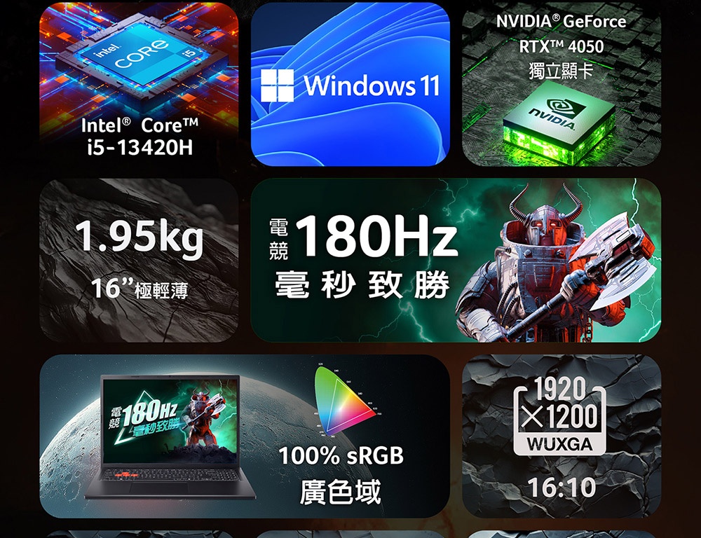 ACER Nitro Lite系列:NL16-71G-516L(黑)  電競筆記型電腦( UN.DAGTA.001 ),U52450024,ACERNitroLite系列:NL16-71G-516L(黑)電競筆記型電腦(UN.DAGTA.001),原廠保固,大量採購歡迎洽詢,品質保證