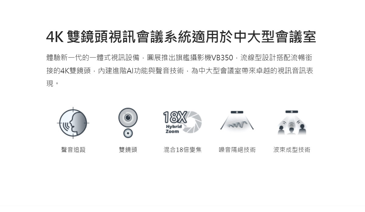 AVer VB350 4K視訊會議系統,U52500011,AVerVB3504K視訊會議系統,原廠保固,大量採購歡迎洽詢,品質保證