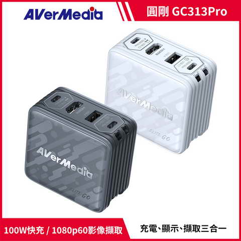 AVERMEDIA 圓剛 ELITE GO GC313Pro影像擷取充電器 ( GC313ProW /61GC313PROA5 ),U52500053,AVERMEDIA圓剛ELITEGOGC313Pro影像擷取充電器(GC313ProW/61GC313PROA5),原廠保固,大量採購歡迎洽詢,品質保證
