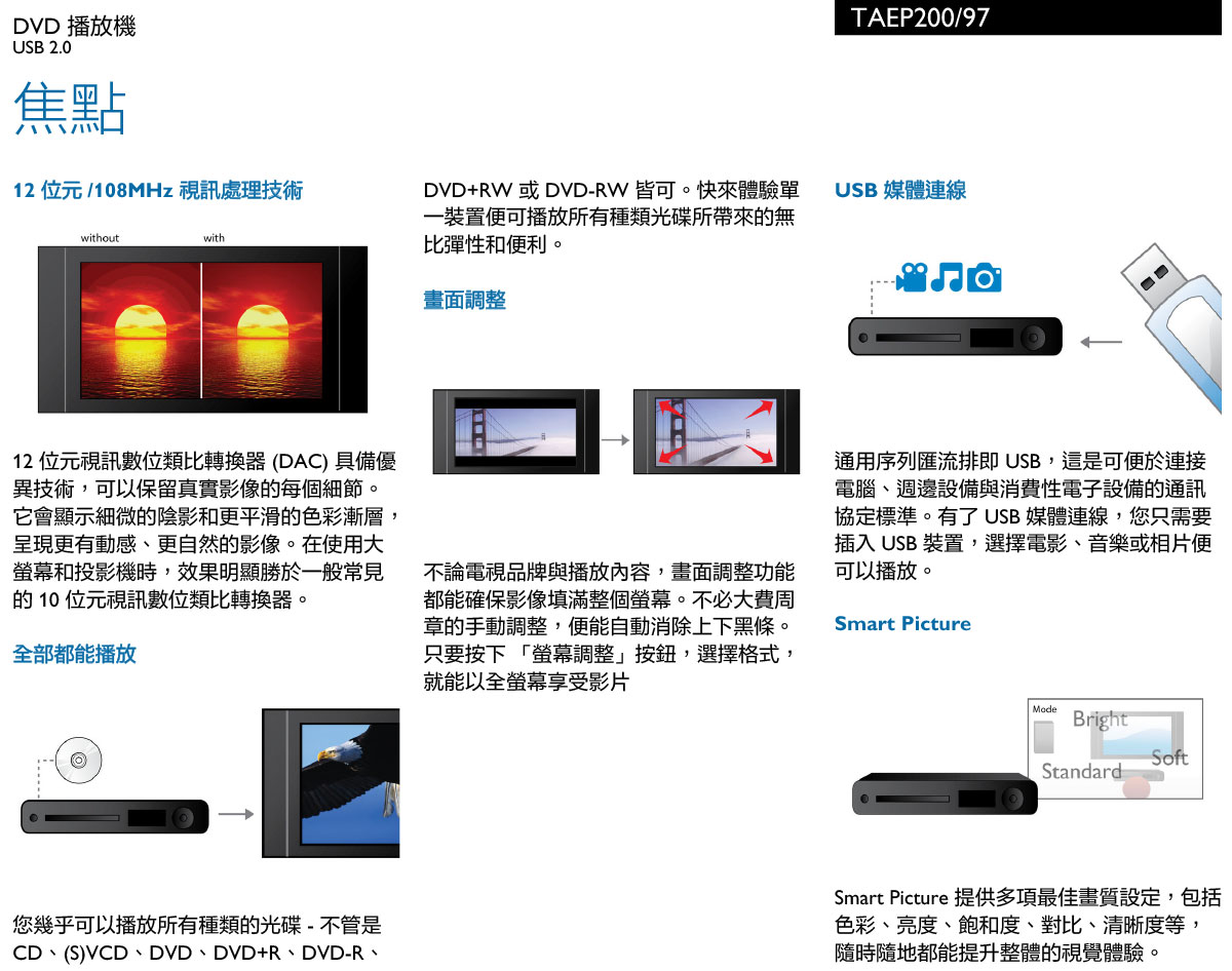 PHILIPS TAEP200 DVD 播放機 ( PHILIPS TAEP200/97 DVD播放機 ),實際價格以報價為主,U52730036,PHILIPSTAEP200DVD播放機(PHILIPSTAEP200/97DVD播放機),原廠保固,大量採購歡迎洽詢