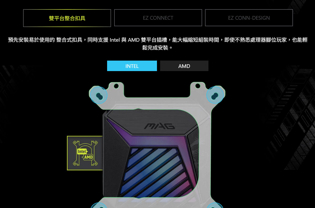 MSI 微星MAG CORELIQUID A15 360 水冷風扇