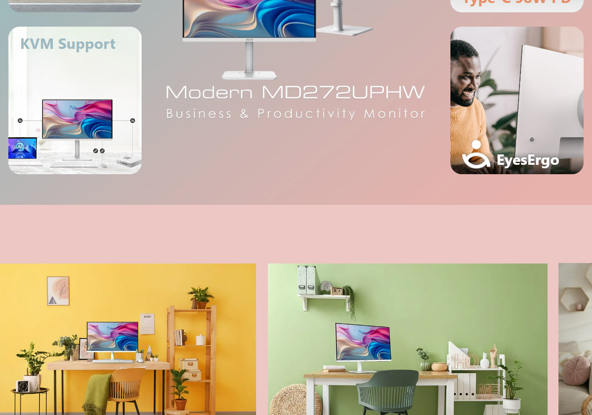 MSI Modern MD272UPHW 護眼平面美型螢幕 (27型/4K/HDMI/喇叭/IPS),U53200012,MSIModernMD272UPHW護眼平面美型螢幕(27型/4K/HDMI/喇叭/IPS),原廠保固,大量採購歡迎洽詢,安心保證