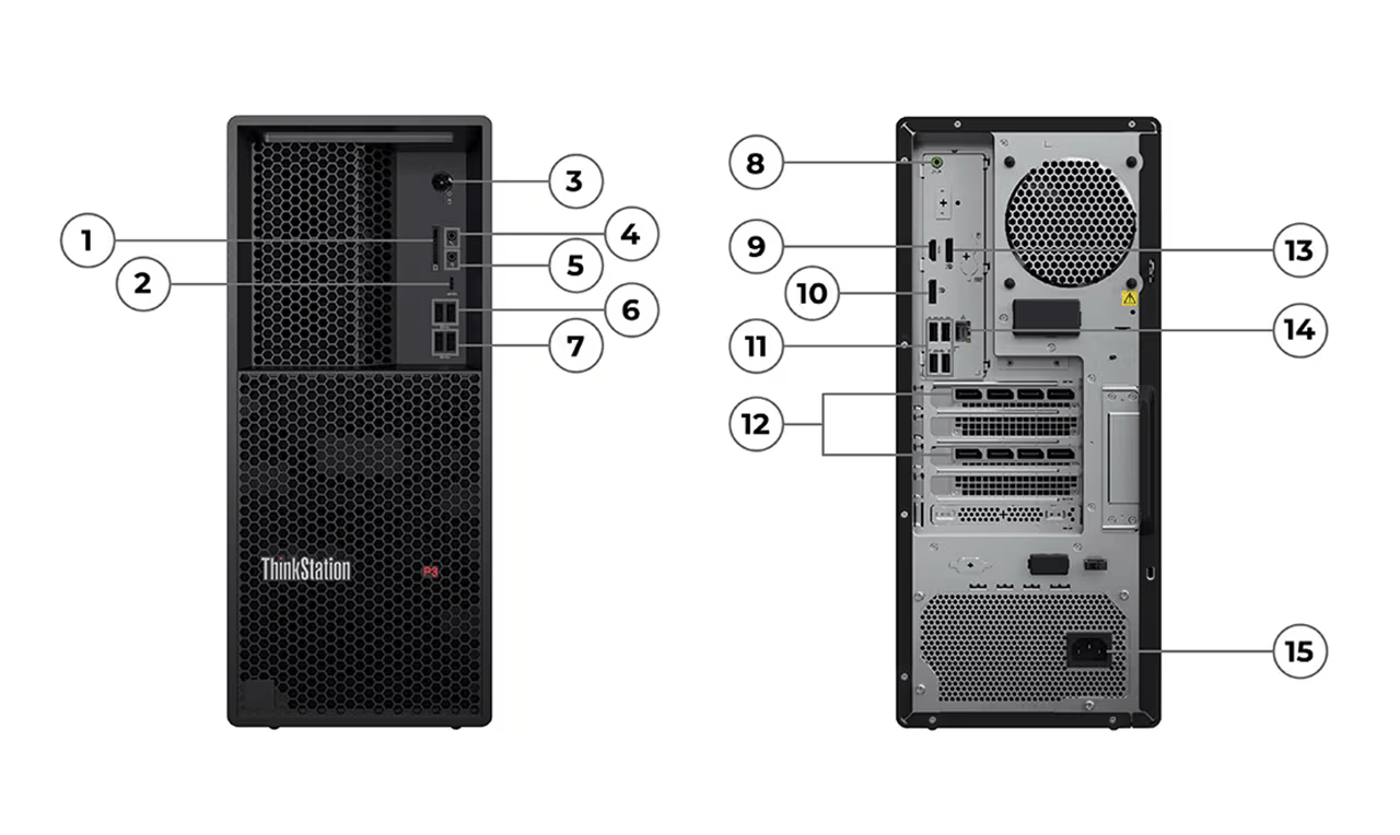 Lenovo 聯想 ThinkStation P3 Tower 桌上型工作站