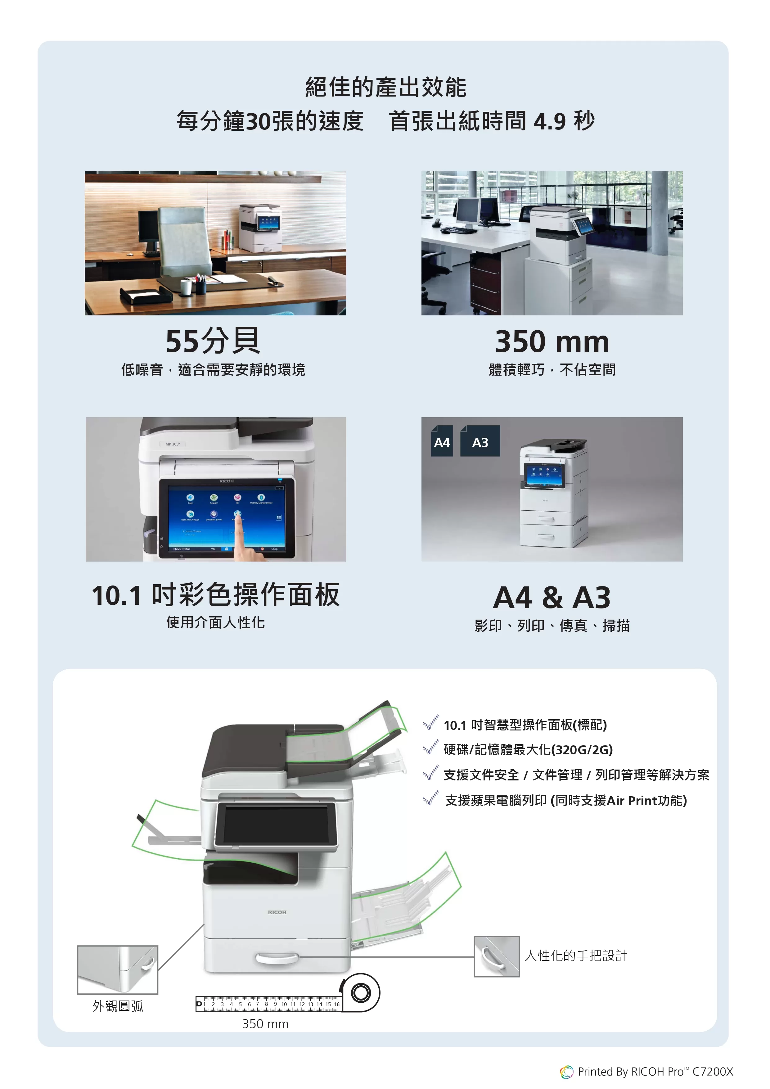 RICOH 理光 MP 305+SPF 黑白多功能事務機