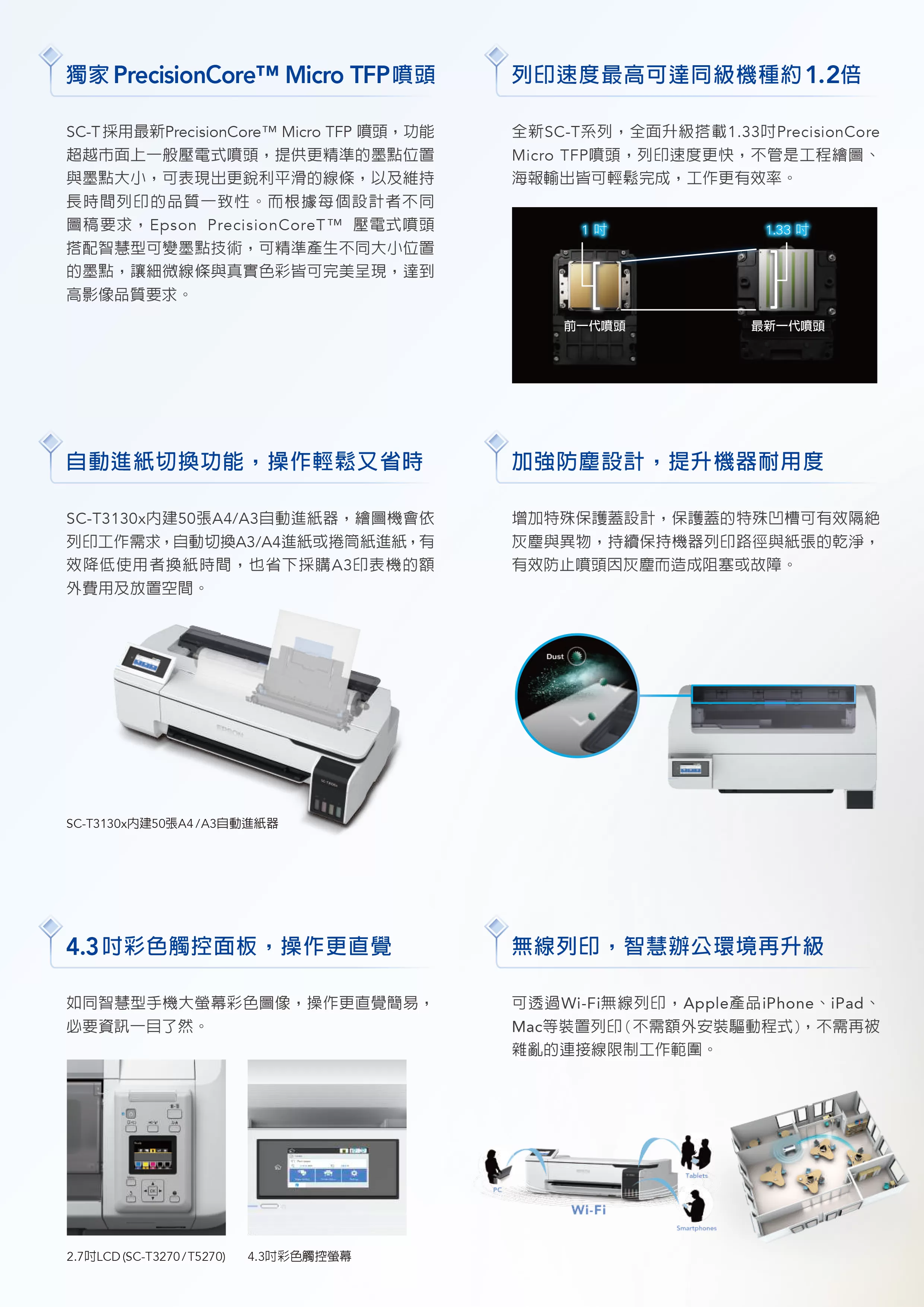 Epson 愛普生 SC-T3130x 24吋/A1連續供墨工程影像繪圖機