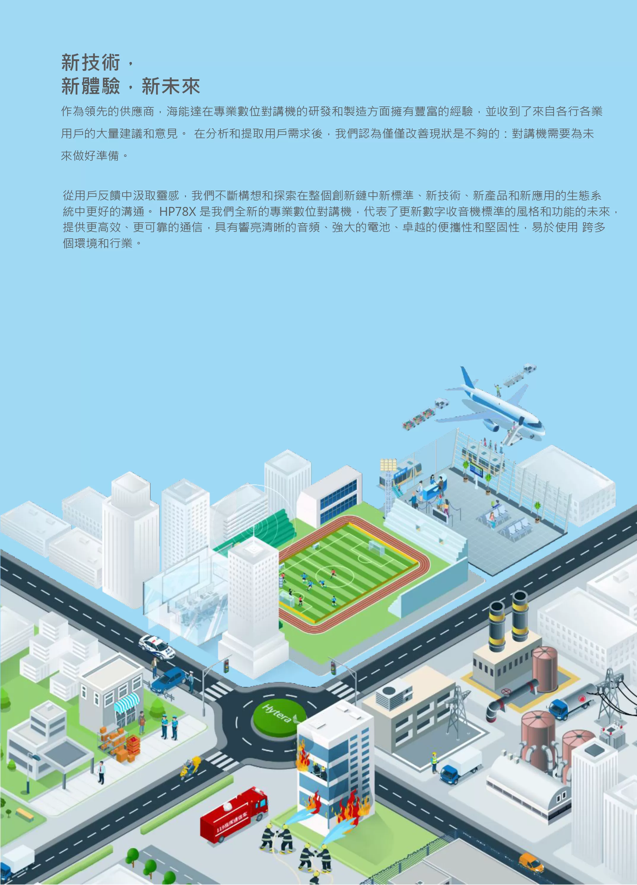 Hytera 海能達無線電 HP788 專業DMR無線電手提台對講機系統