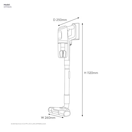 Electrolux 伊萊克斯 EFP91835 極適家居900無線濕拖吸塵器 (琥珀棕)