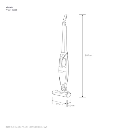 Electrolux 伊萊克斯 WQ71-2BSWF Well Q7P 無線吸塵器 (冰雪白)