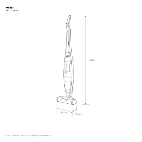 Electrolux 伊萊克斯 EFS71435 極適家居700直立濕拖吸塵器 (靜謐棕)