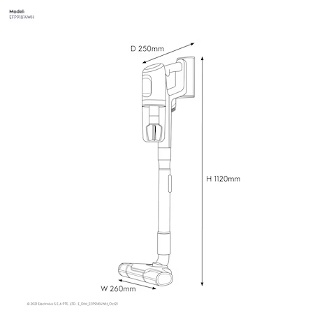 Electrolux 伊萊克斯 EFP91814WH 極適家居900無線濕拖吸塵器 (皓雪白)