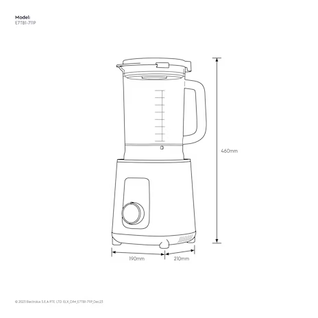 Electrolux 伊萊克斯 E7TB1-711P 1200瓦 極致美味700  破壁調理果汁機