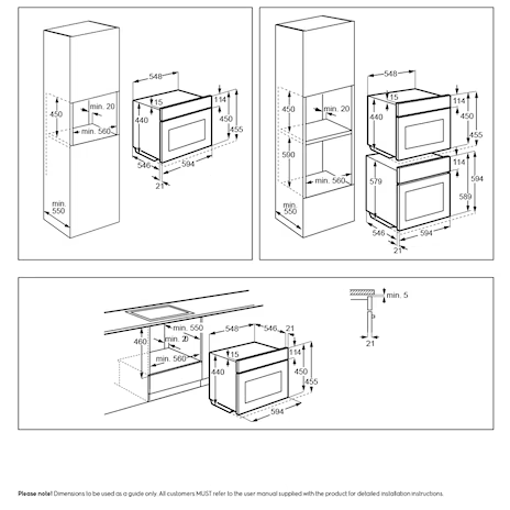 Electrolux 伊萊克斯 KVBAS21WX 45公分UltimateTaste 900 43公升嵌入式蒸烤箱