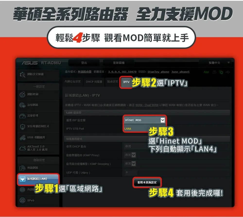 ASUS 華碩 TUF Gaming AX4200 雙頻Wi-Fi 6 無線路由器