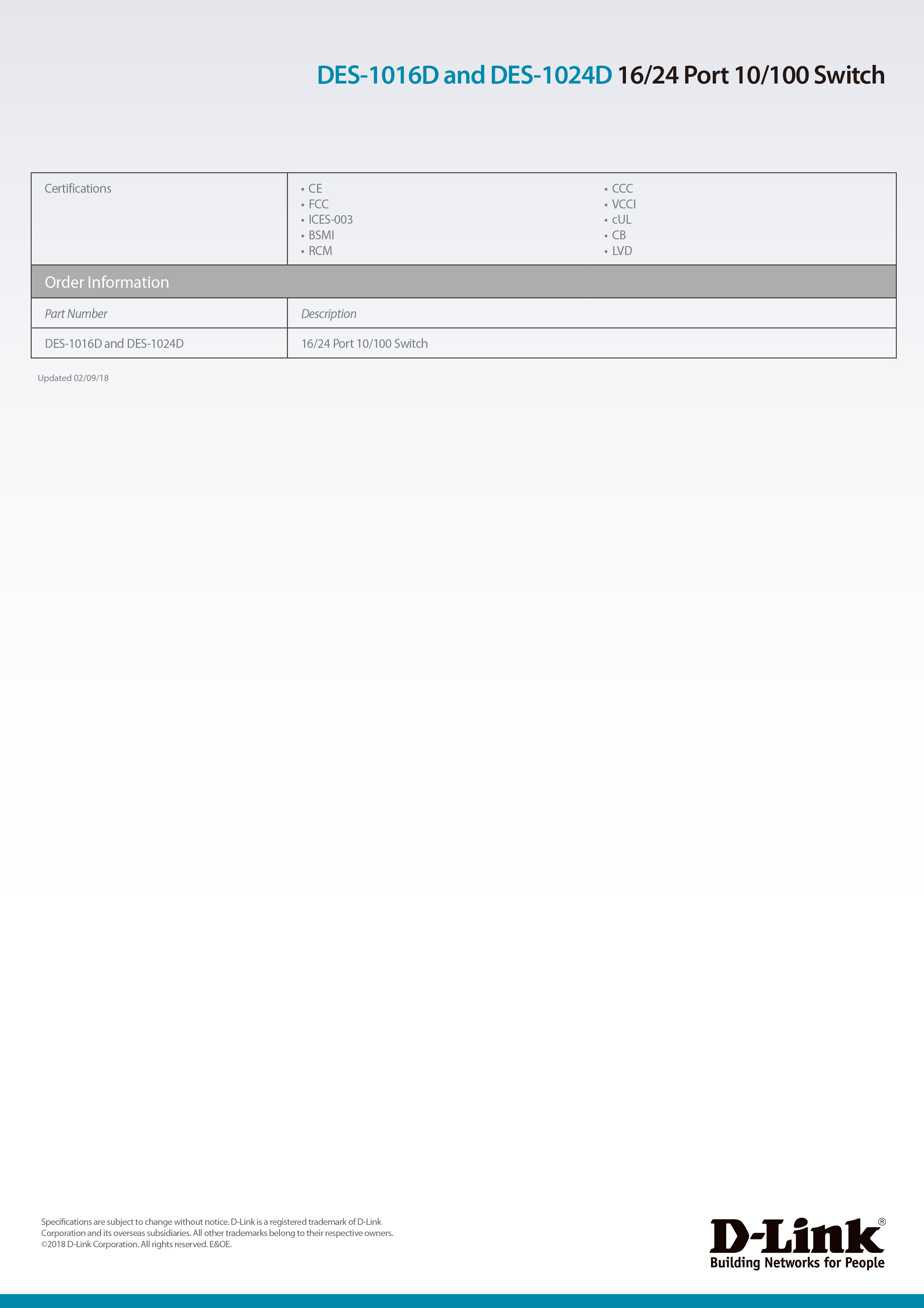 D-Link 友訊 DES-1016D EEE節能型網路交換器