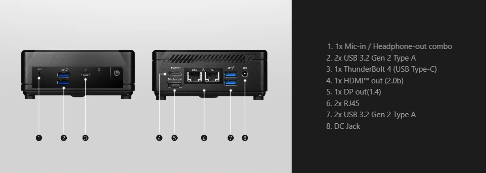 MSI 微星 Cubi 5 12M-034TW 超迷你電腦 i5-1235U / 8G / 512G SSD / Win11 Home