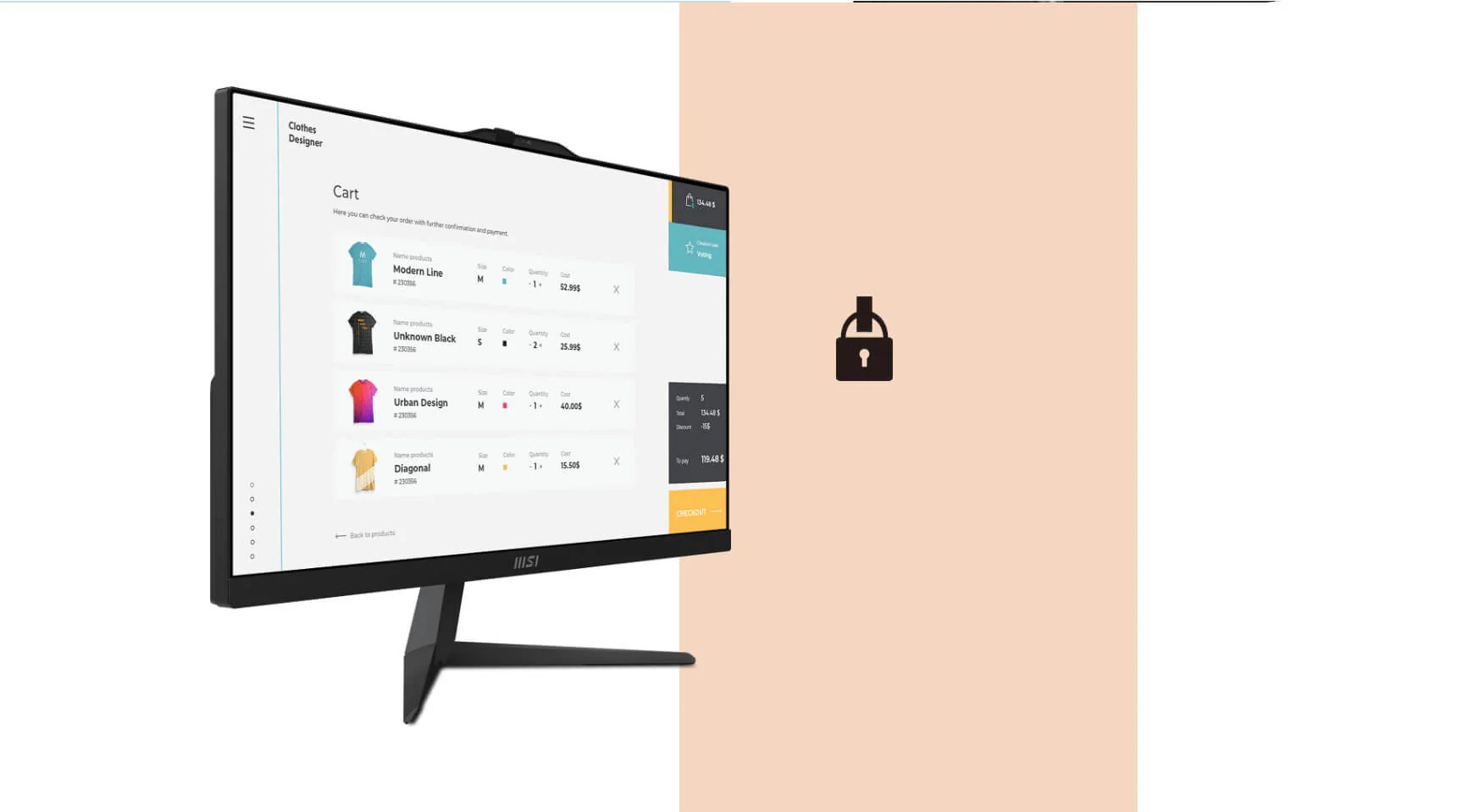 MSI 微星 Modern AM242 12M 商用 AIO｜Intel Core i5｜54G RAM｜512G SSD｜Win11 專業版｜23.8吋 FHD
