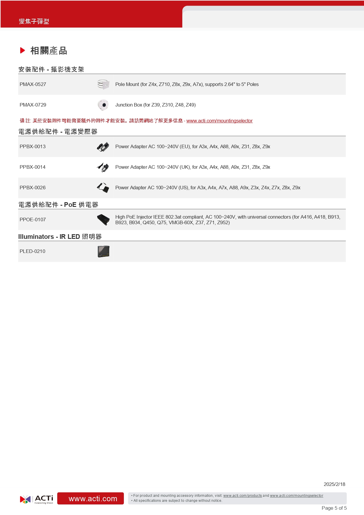 ACTi 建騰創達科技 Z49變焦子彈型攝影機(400萬畫素),實際價格以報價為主,U52190012,ACTi建騰創達科技Z49變焦子彈型攝影機(400萬畫素),原廠保固,大量採購歡迎洽詢