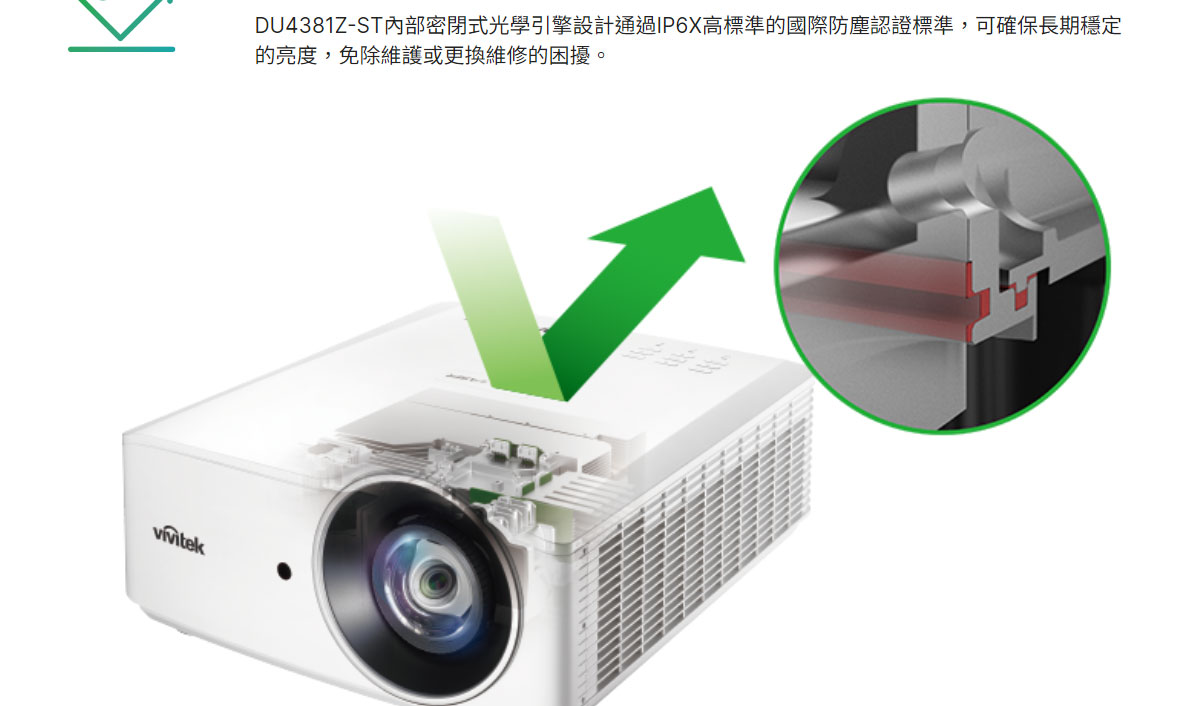 VIVITEK DU4381Z-ST工程用中型場地