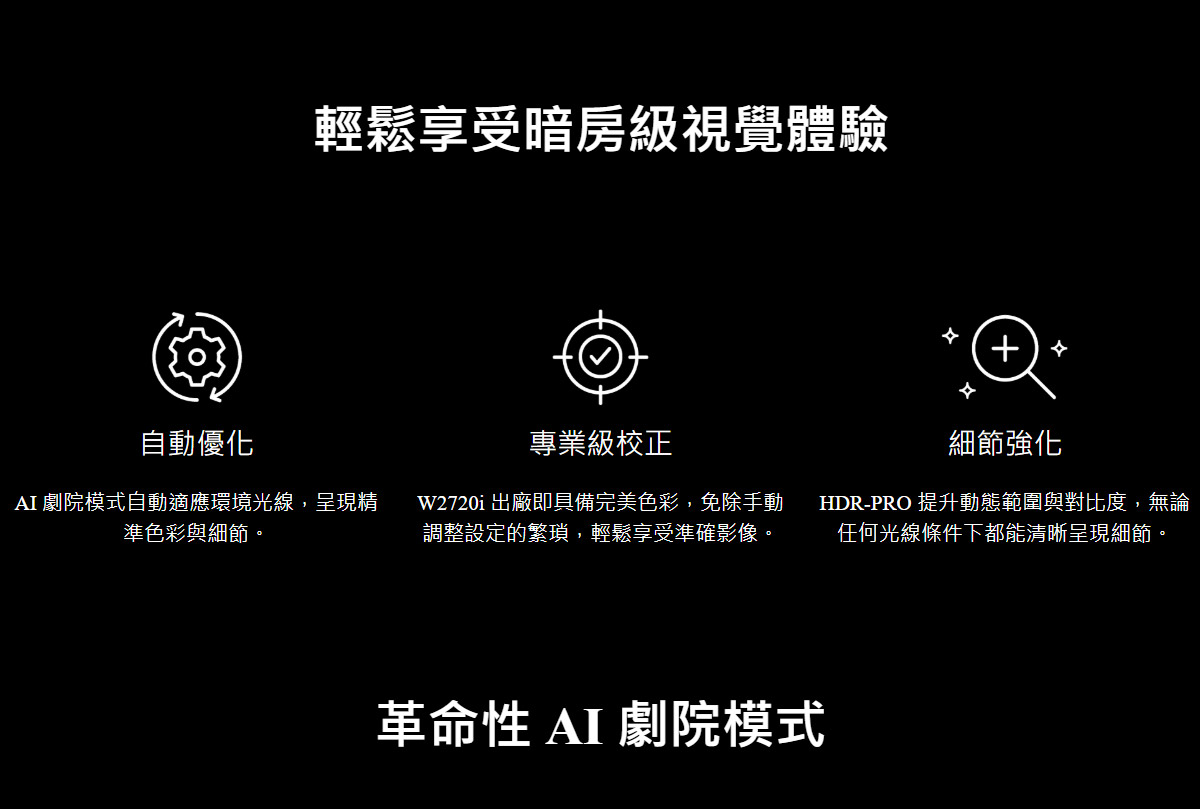 BENQ W2720i 4K投影機2500ANSI,U52520069,BENQW2720i4K投影機2500ANSI,原廠保固,大量採購歡迎洽詢,品質保證