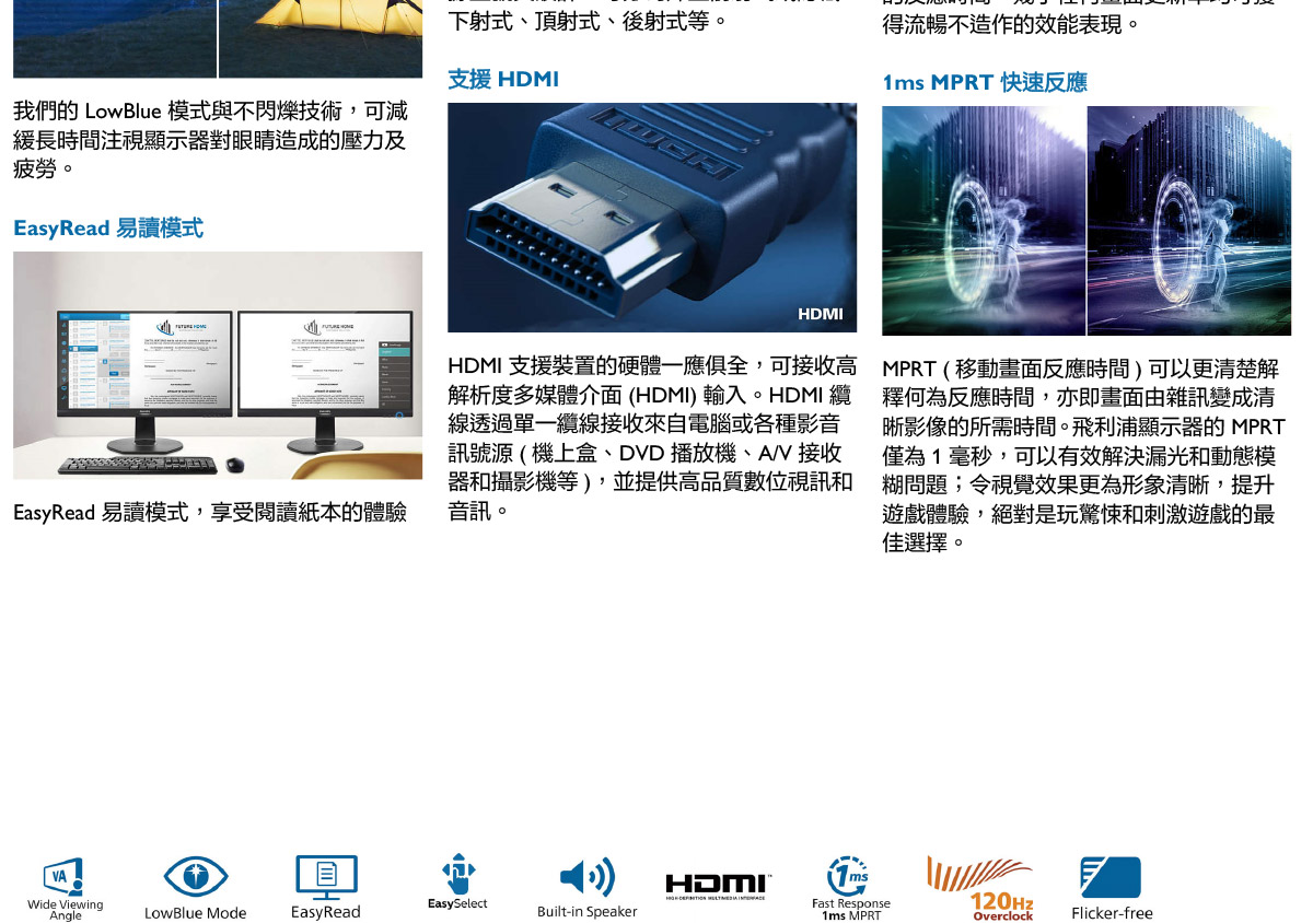 PHILIPS 22E1N1100LA 21.5" 液晶顯示器
